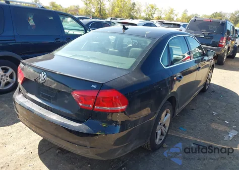 2013 Volkswagen Passat 2.5L Se from USA, damaged, VIN 1VWBP7A33DC110354